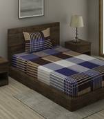 MULTI CHECKS 20 TC Cotton  SINGLE Bedsheet with  Pillow Cover