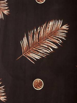 BROWN LEAVES 20 TC Cotton  SINGLE Bedsheet with  Pillow Cover 3