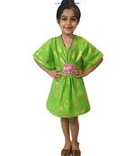 Aglare cotton cute kurti,kaftan,  Kaftan for kids.Kaftan Green