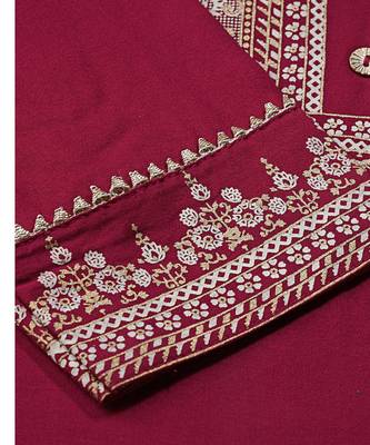 Maroon printed rayon kurtas-and-kurtis 5