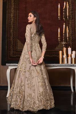 Chiku embroidered net salwar 2