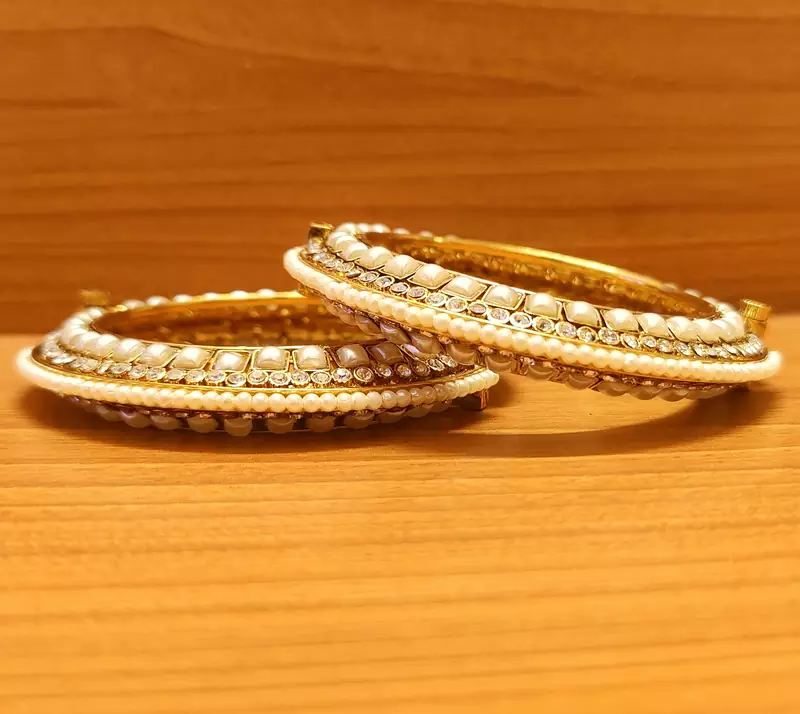 White bangles-and-bracelets