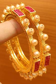 Red bangles-and-bracelets