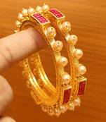 Red bangles-and-bracelets