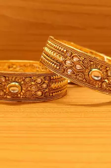 Gold bangles-and-bracelets