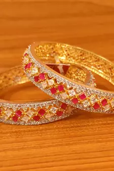 Red bangles-and-bracelets