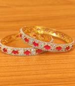 Red bangles-and-bracelets