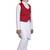 EVERWILLOW ETHNIC WEAR WHITE KURTA PYJAMA WITH RED WAIST COAT JACKET FOR KIDS AND BOYS