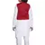 EVERWILLOW ETHNIC WEAR WHITE KURTA PYJAMA WITH RED WAIST COAT JACKET FOR KIDS AND BOYS