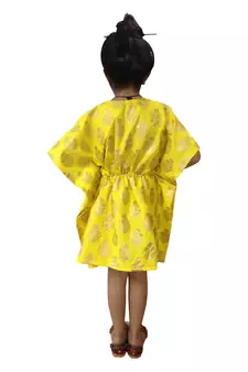 Aglare cotton cute kurti,kaftan,  Kaftan for kids.Kaftan Yellow