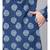 Men Blue Indigo Hand Block Print Straight Sustainable Kurta With Pyjama