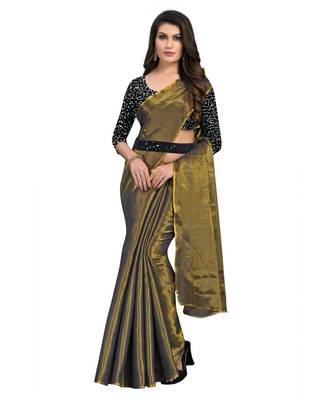 banarasi silk soild saree with havey blouse pice&With Havey Belt 1