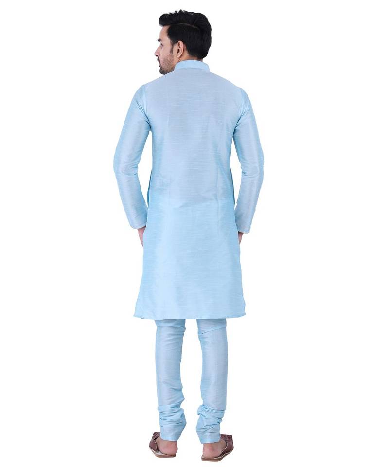 Auretta Fashions Exclusive High Quality Dupion Designer Silk Kurta Pajama, Loop Design with Fancy Stylish Buttons