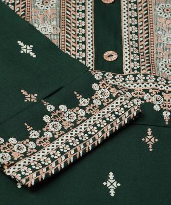 Dark-green printed rayon combo-kurtis 5