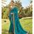 Sanjh Ferozi colour barfi silk embroidered saree
