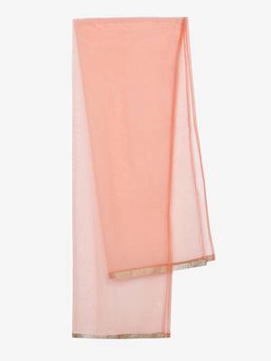 Saka Designs Jacquard Lehenga Choli Set In Mauve And Peach  5