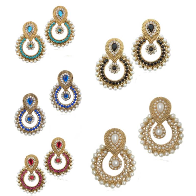 Multicolor chandbali