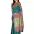 Light green woven banarasi silk saree with blouse