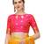 Yellow woven banarasi cotton saree with blouse