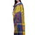 Yellow embroidered cotton silk saree with blouse