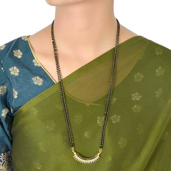 Black Stone American Diamond Mangalsutra 3