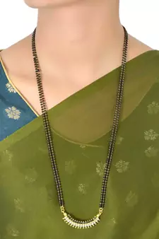 Black Stone American Diamond Mangalsutra