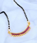 Ruby Red American Diamond Mangalsutra
