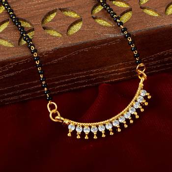 White American Diamond Mangalsutra 2