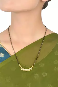 White American Diamond Mangalsutra