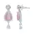 PINK MONALISA AMERICAN DIAMOND TRADITIONAL NECKLACE SETS FOR WOMEN