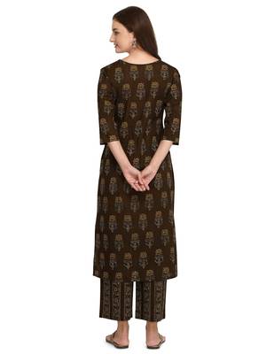 Green printed cotton cotton-kurtis 2
