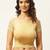 VASTRANAND Women Beige Solid Stretchable Saree Blouse With Lace & Beaded Detail
