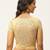 VASTRANAND Women Beige Solid Stretchable Saree Blouse With Lace & Beaded Detail