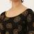 VASTRANAND Women's Black and Orange Printed Stretchable Blouse