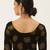 VASTRANAND Women's Black and Orange Printed Stretchable Blouse