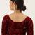 VASTRANAND Women Maroon Embellished Sequence Stretchable Velvet Saree Blouse