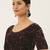 VASTRANAND Women Burgundy Stretchable Velvet Sequence Saree Blouse