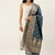 VASTRANAND Navy Blue & Golden Woven Design Dupatta