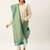 VASTRANAND Teal & Gold-Toned Woven Design Dupatta