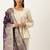 VASTRANAND Purple & Gold-Toned Woven Design Dupatta