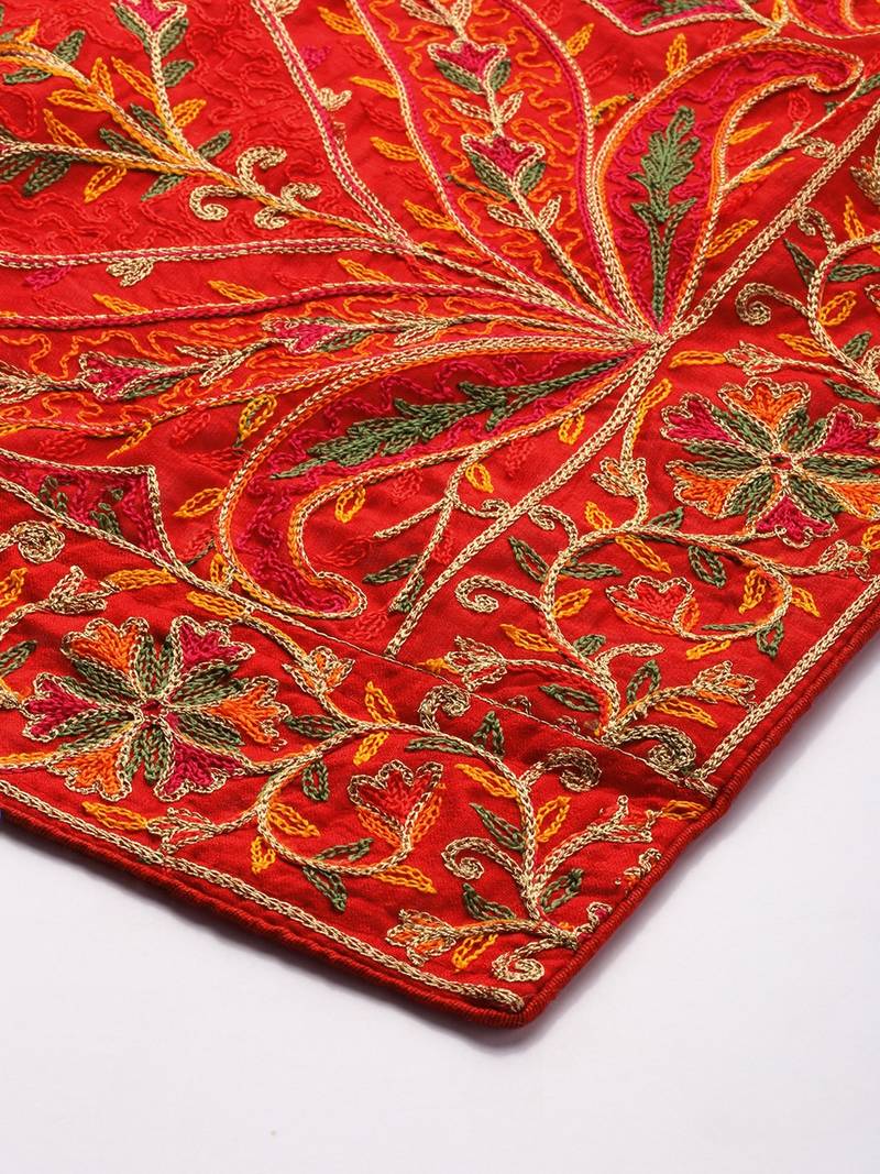 VASTRANAND Multicoloured Embroidered Dupatta