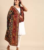 VASTRANAND Multicoloured Embroidered Dupatta