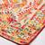 VASTRANAND White & Orange Embroidered Dupatta