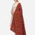 VASTRANAND Maroon & Green Ethnic Motifs Embroidered Dupatta with Thread Work