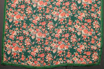 Multicolor Digital Print Weightless Georgette Saree with Lace Border & Blouse Piece 5