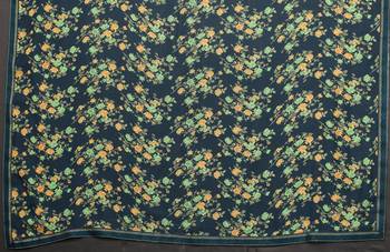 Multicolor Digital Print Weightless Georgette Saree with Lace Border & Blouse Piece 5