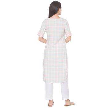 Multicolor woven viscose rayon long-kurtis 3