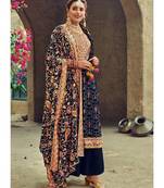 Blue Georgette Party Wear Salwar Kameez