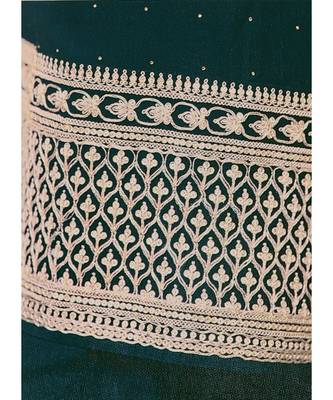 Dark Green Georgette Party Wear Salwar Kameez 3