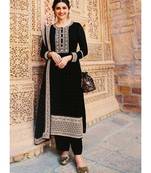 Black Georgette Party Wear Salwar Kameez